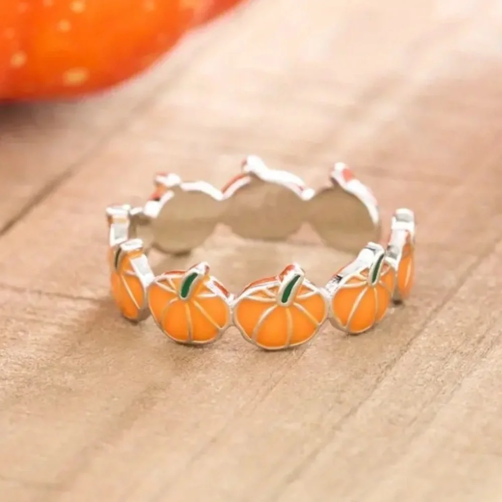Adjustable Pumpkin Band Ring